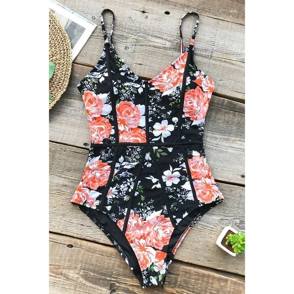 CUPSHE‎ Hidden Fragrance Floral One-Piece Swimsuit | NWT – SIZE M